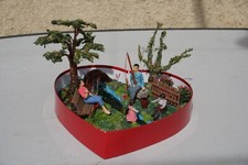 diorama boite en forme cœur