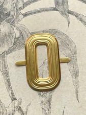 Ancienne Lettre O métal doré