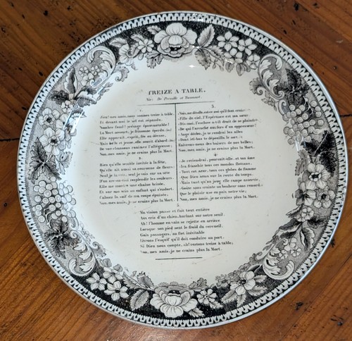 Assiette chanson béranger - chanson,