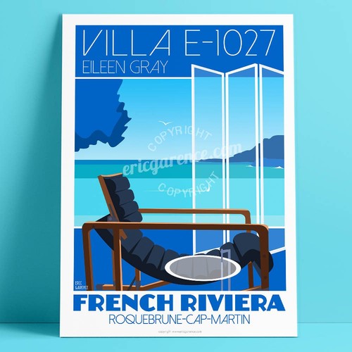 Affiche villa 1027 - affiche, e-1027