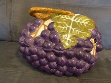 ancienne soupiere grappe de raison Mencer italy rare