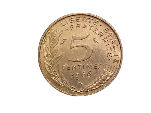 1966 france centimes 933 - 1966, 5