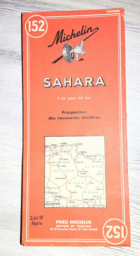 Carte michelin 152 - carte, sahara