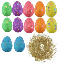 12 Pâques Paillettes Mousse