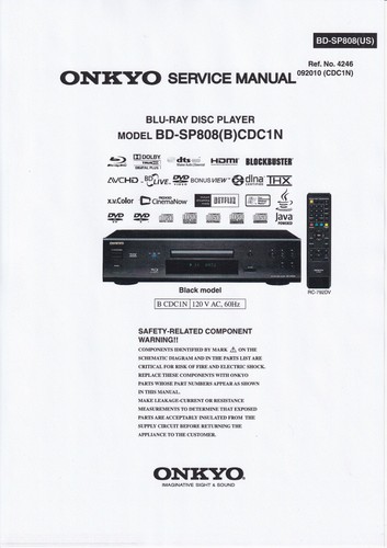 Manuel service pour onkyo - de,