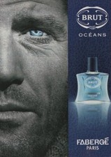 Publicité papier Parfum. Perfume ad. FABERGE Brut Oceans 2006