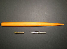 CALLIGRAPHIE PORTE PLUME COULEUR BOIS + 2 PLUMES OFFERTES  PENHOLDER+2 NIBS