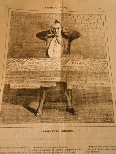 Caricature 1874 casse tête - -,