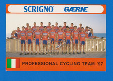CYCLISME carte Equipe cycliste SCRIGNO GAERNE  1997