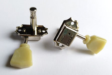 Kluson Traditionnel "Double Ligne" Mécanismes Accordeurs / Tulipe / 3+3 Nickel