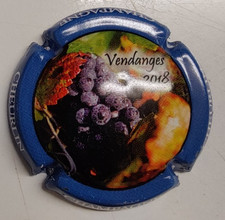 capsules de champagne    cheurlin  et fils  n°16a  (2018 contour bleu)  cote 2€