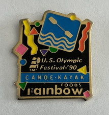 45 - Pin's CANOË KAYAK U.S OLYMPIC FESTIVAL 90 FOODS RAINBOW
