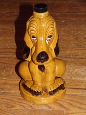 Bouteille en forme de Chien  céramique Vintage
