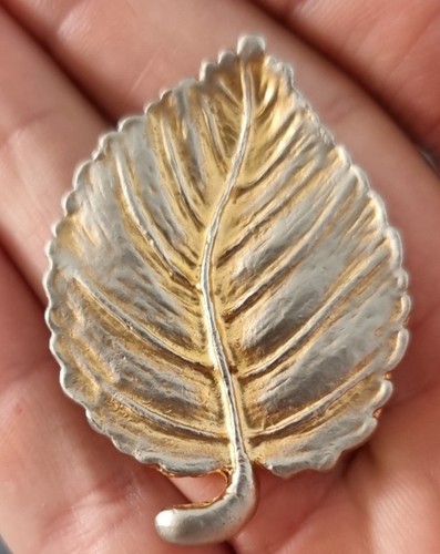 Broche feuille vintage - vintage, en
