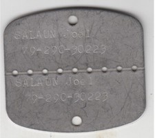 Plaque identité militaire -