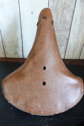 Ancienne selle vélo cuir - de,