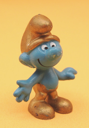 Figurine schtroumpfs doré - schtroumpfs,