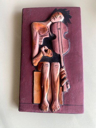 Sculpture murale vintage - sculpture, en