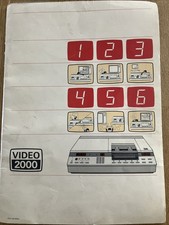 Manuel En Français Magnétoscope Video 2000
