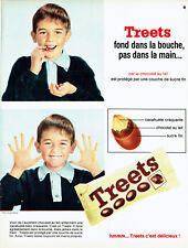 Publicité Advertising 107 1965  bonbons chocolat et cacahuètes Treets