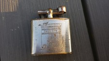Ancien rare briquet essence publicitaire huile SPIDO SPIDOLEINE avec taxe