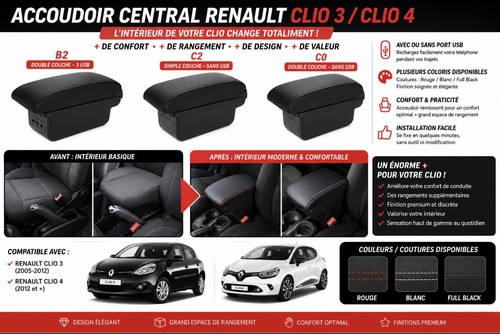 Accoudoir renault clio iii - renault,