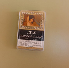 Jeu de 54 cartes sexy vintage – avec étui plastique – complet