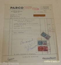 Facture 1951 parco - :,