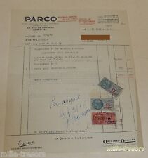FACTURE 1951 : PARCO -