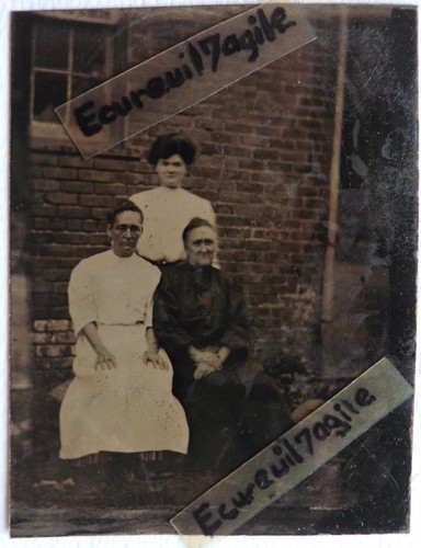 Ferrotype femmes mère - mère, et