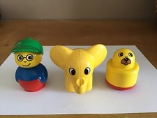 VINTAGE LEGO DUPLO PRIMO BABY Trois Figurines