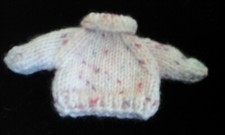 PULL À COL ROULÉ POUR POUPÉE/POUPON MIGNONS 13 CM