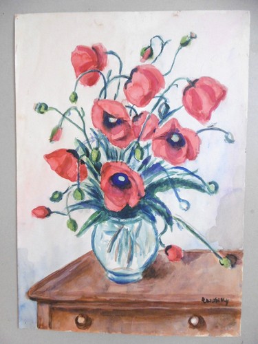 Coquelicots aquarelle - coquelicots,
