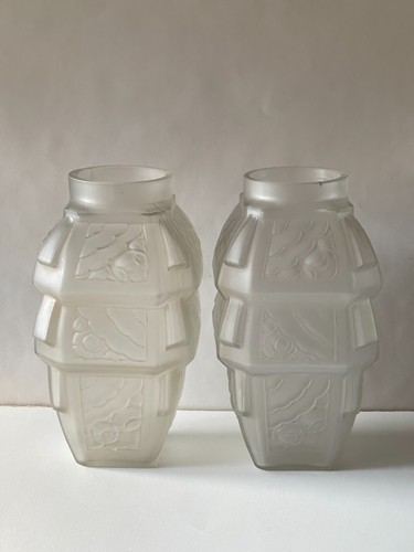 Paire vases art déco - vases, en