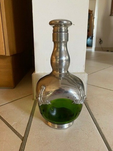 Carafe whisky verre etain - a,