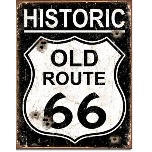 Plaque route historic old - plaque,