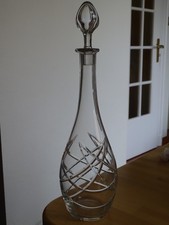 BACCARAT 1 ANCIENNE BELLE CARAFE A VIN CRISTAL TAILLER  GEORGES CHEVALIER 1930