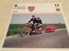 Carte moto MR Mandille Roux 100 BMA tandem 1939 collection Atlas France