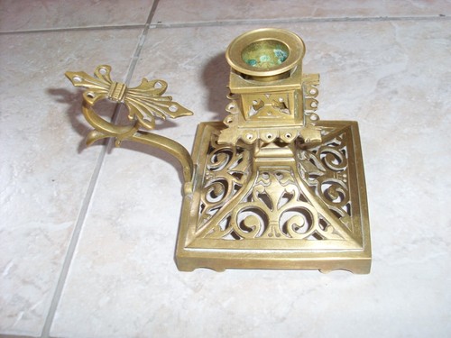 Ancien porte bougie bougeoir - bougie, ,