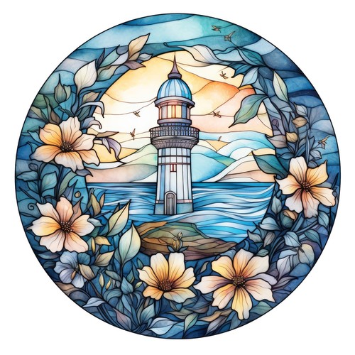 Autocollants phare vitraux - autocollants,