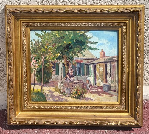 Ecole française scène - scène, de