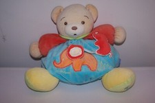DOUDOU OURS BOULE KALOO GM POCHE ELEPHANT GRELOT C. NEUF