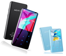 AGPTEK Lecteur MP3 Bluetooth 32Go Grand Écran Métal Podomètre Radio FM Carte TF