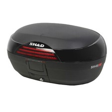 TOP CASE SHAD SH46 NOIR 46L AVEC AVEC PLATINE (CONTENANCE 2 CASQUES INTEGRAUX)