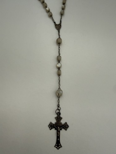 Chapelet ancien argent massif - ancien,