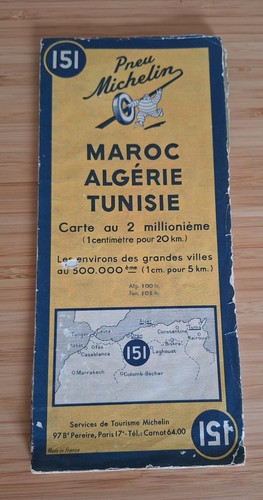 Carte michelin 151 maroc - n°,