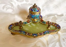 Ancien encrier et porte plume