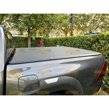 Tonneau Cover pour Toyota Hilux 2015-2025 Couvre Benne TOTAL BLACK Bâche Souple