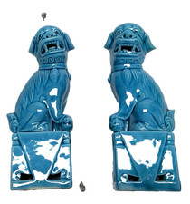 Paire de petits CHIENS DE FO