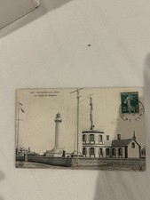 Carte postale ancienne Cayeux-sur-Mer (Somme) Le Phare et le Sémaphore...